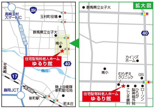 ゆるり館地図